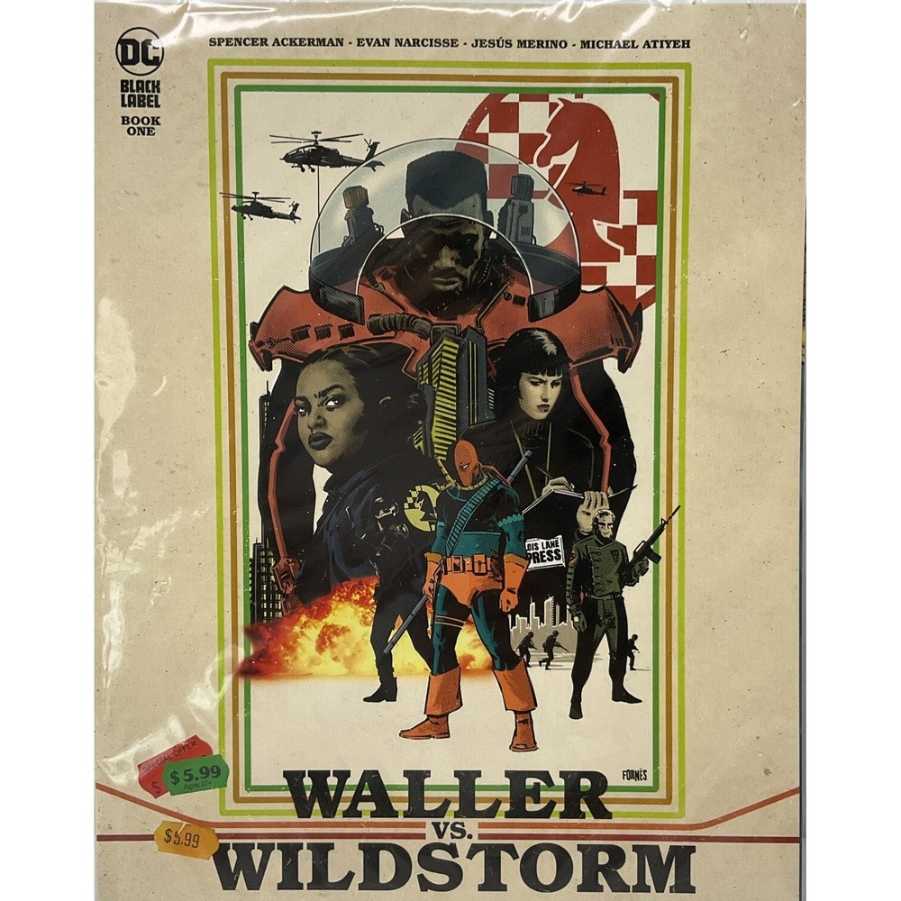 Waller vs Wildstorm #1 DC Black Label 2023 Spencer Ackerman Comic Book NM